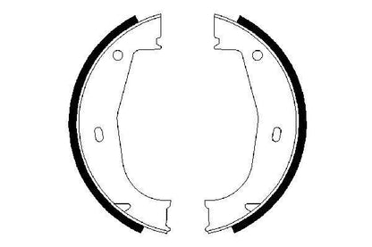 BOSCH 0986487520 Brake Shoe Set For Parking Brake Rear Fits BMW 3 Series Z1 Z3
