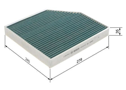 BOSCH 0986628522 Cabin Air Filter Fits Audi A4 A4 Allroad A5 Q5 Porsche Macan