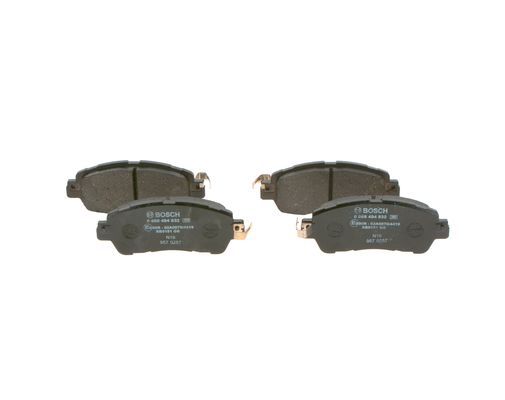BOSCH 0986494832 Disc Brake Pad Set Front Low-Metallic Fits Mazda Mazda2