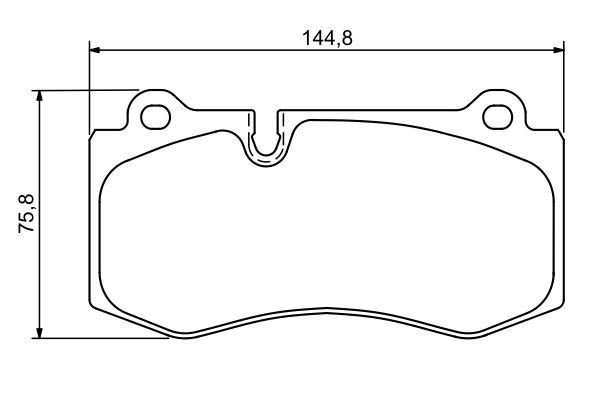 BOSCH 0986494167 Brake Pad Set For Disc Front 17.6mm Thickness For Mercedes-Benz