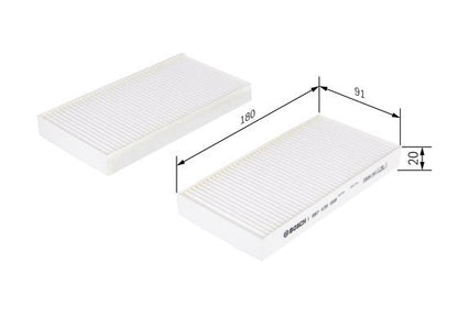 BOSCH 1987435008 Cabin Air Filter Fits Dodge Nitro Jeep Grand Cherokee Liberty