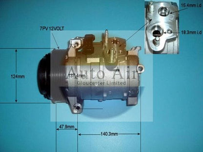 AUTO AIR 14-9771 Air Compressor A/C Air Con Air Conditioning Fits Chrysler Jeep