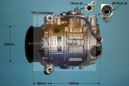 AUTO AIR 14-6204 Air Compressor A/C Air Con Air Conditioning Fits Mercedes-Benz