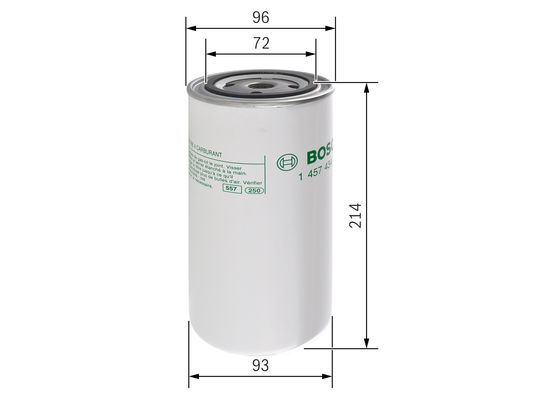 BOSCH 1457434294 Fuel Filter Spin-On Fits RENAULT VOLVO BOMAG VOLVO PENTA