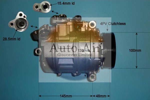 AUTO AIR 14-0041 Air Conditioning Compressor A/C Fits BMW 3 Series 5 Series