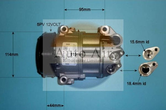 AUTO AIR 14-2069 Air Compressor A/C Air Conditioning Fits Alfa Romeo Fiat Jeep