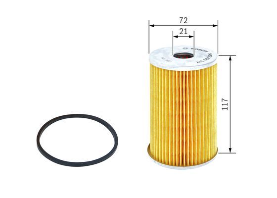 BOSCH 1457429117 Oil Filter Fits VALMET GUELDNER LINDE BRAUD DECHENTREITER-LELY