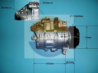 AUTO AIR 14-9751 Air Compressor A/C Air Con Air Conditioning Fits Alpina BMW