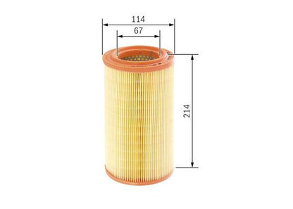 BOSCH 1457433077 Air Filter Insert Fits Citroën Berlingo / Berlingo First Xsara