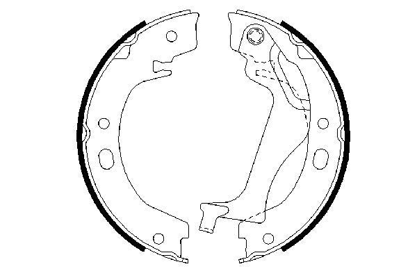BOSCH 0986487713 Brake Shoe Set For Parking Brake Rear Fits Toyota Corolla