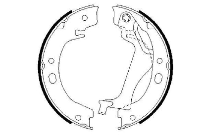 BOSCH 0986487713 Brake Shoe Set For Parking Brake Rear Fits Toyota Corolla