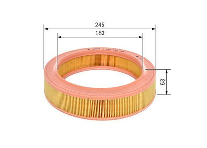 BOSCH 1457432134 Air Filter Fits Dacia Nova Renault 4 9 11 19 Clio Extra Super 5