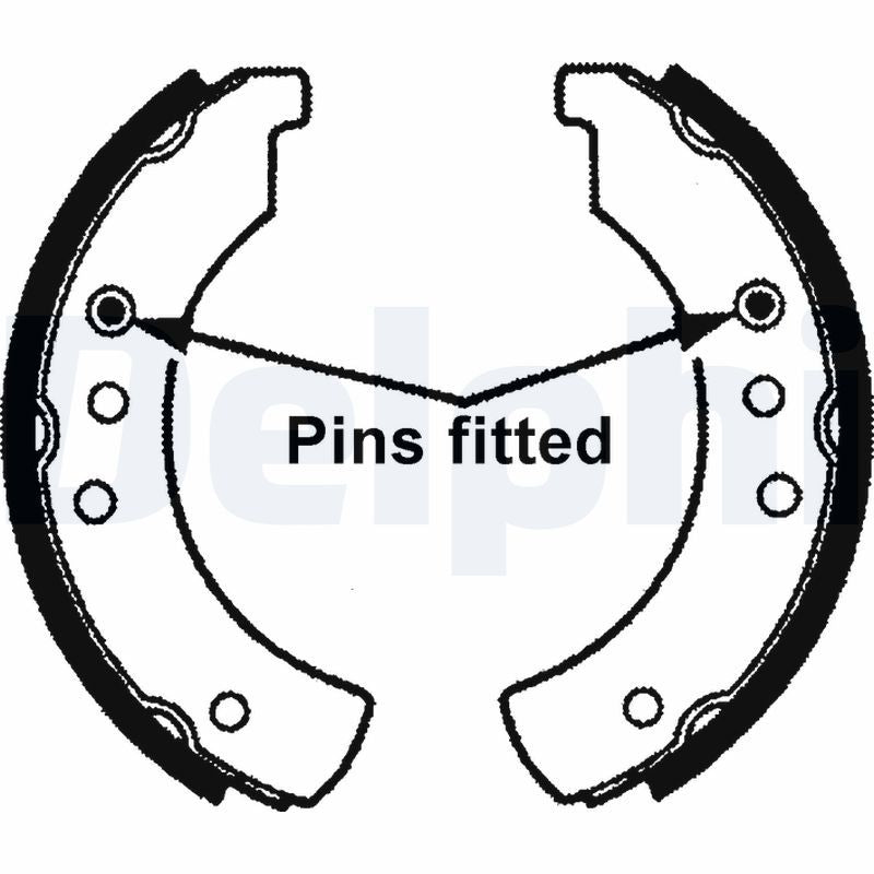 Brake Shoe Set 38mm Width Braking System Replacement Fits RELIANT DELPHI LS1154