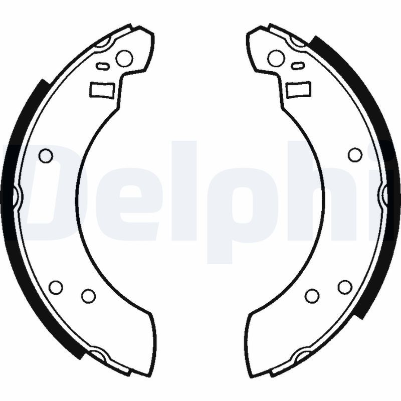 DELPHI LS1232 Brake Shoe Set Rear Braking System Replacement Fits Ford Capri