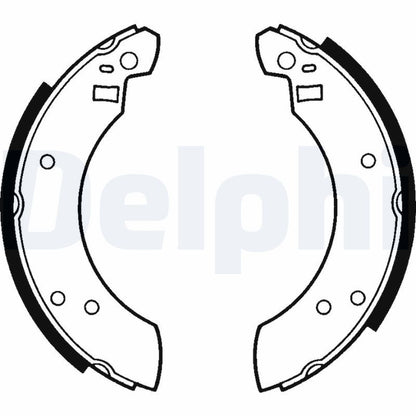 DELPHI LS1232 Brake Shoe Set Rear Braking System Replacement Fits Ford Capri
