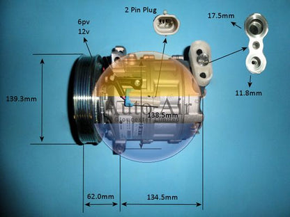 AUTO AIR 14-0348 Air Conditioning Compressor Fits Alfa Romeo 159 Brera Spider