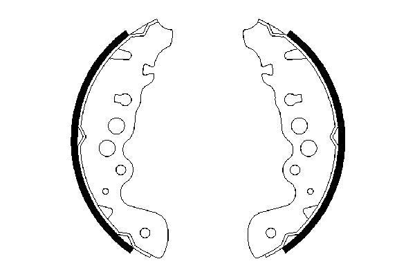 BOSCH 0986487616 Brake Shoe Set Rear Fits Suzuki Grand Vitara VITARA / ESCUDO