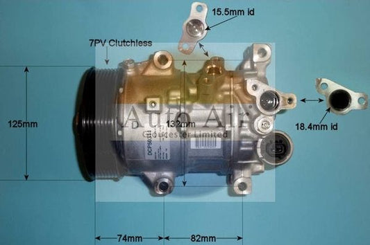 AUTO AIR 14-1277 Air Compressor A/C Air Con Air Conditioning Fits Toyota RAV4
