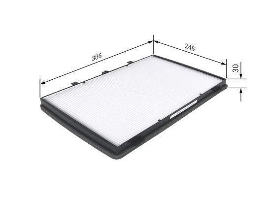 BOSCH 1987432182 Cabin Air Filter Fits MG MG XPower MG ZT MG ZT-T Rover 75