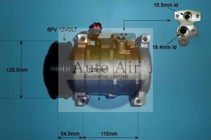 AUTO AIR 14-0088 Air Compressor A/C Air Con Air Conditioning Fits Jeep Cherokee