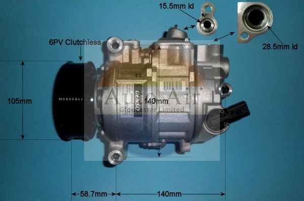 AUTO AIR 14-0238 Air Compressor A/C Air Con Air Conditioning Fits VW Amarok