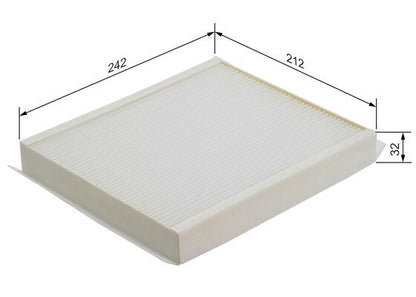 BOSCH 1987432111 Cabin Air Filter 212mm Fits Opel Meriva Vauxhall Meriva