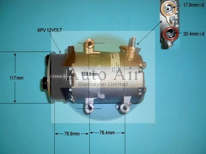 AUTO AIR 14-0232 Air Compressor A/C Air Conditioning Fits Ford Land Rover