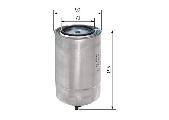 BOSCH 1457434402 Fuel Filter 99mm Ø 195mm Height Pre-Filter Fits Iveco Daily