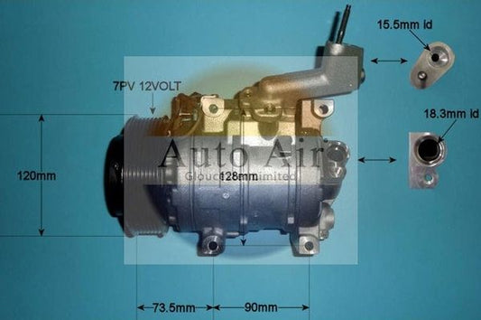 Auto Air 14-0018 A/C Air Con Compressor Air Conditioning Fits Honda CR-V