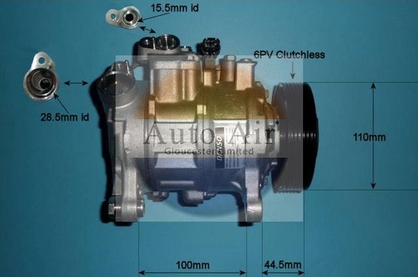 AUTO AIR 14-9764 Air Compressor A/C Air Conditioning Fits BMW 3 Series X3