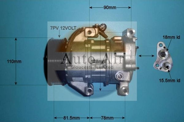 AUTO AIR 14-0084 Air Compressor A/C Air Con Air Conditioning Fits Mini Mini