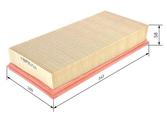 BOSCH 1457433535 Air Filter Fits Mitsubishi Carisma Space Star Volvo S40 V40