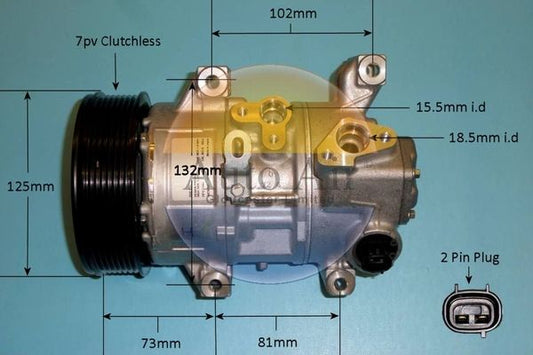 AUTO AIR 14-0291 Air Compressor A/C Air Con Air Conditioning Fits Toyota RAV4