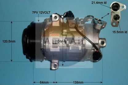 AUTO AIR 14-1471 Air Compressor A/C Air Con Air Conditioning Fits Renault