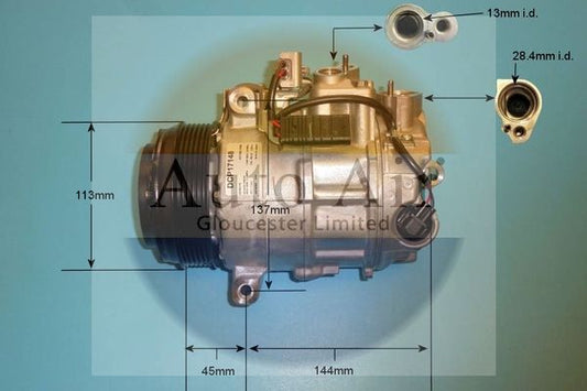 AUTO AIR 14-0198 Air Conditioning Compressor A/C Air Con Replacement 12V Voltage