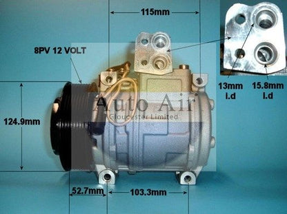 AUTO AIR 14-1170 Air Conditioning Compressor A/C Air Con Replacement 12V Voltage