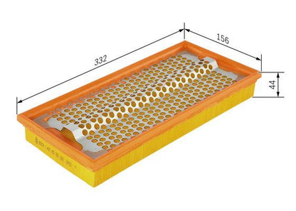 BOSCH 1457433700 Air Filter 331.5mm Fits Mercedes-Benz 124 E-Class S-Class SL