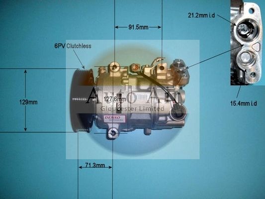 AUTO AIR 14-1272 Air Compressor A/C Air Con Air Conditioning Fits Renault
