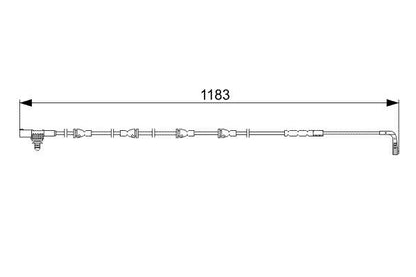 BOSCH 1987473031 Brake Pad Wear Warning Contact Rear 1183mm Fits Land Rover