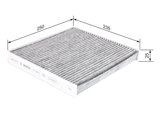 BOSCH 1987435551 Cabin Air Filter Fits Citroën Relay Fiat Ducato Peugeot Boxer