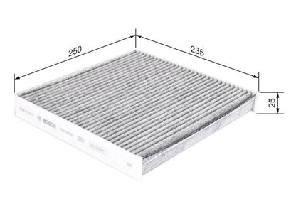 BOSCH 1987435551 Cabin Air Filter Fits Citroën Relay Fiat Ducato Peugeot Boxer