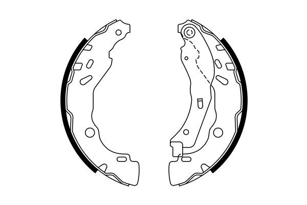 BOSCH 0986487771 Brake Shoe Set Rear Fits Citroën DS Opel Peugeot Vauxhall