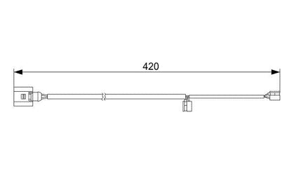 BOSCH 1987473012 Brake Pad Wear Warning Contact Front Fits Audi Porsche VW