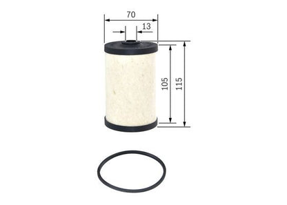 BOSCH 1457429359 Fuel Filter Insert 70mm Diameter Fits Mercedes-Benz T2/L T2/LN1