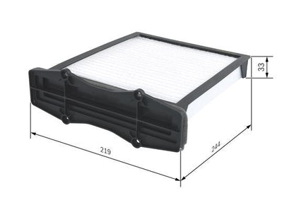BOSCH 1987432116 Cabin Air Filter 243.5mm Particulate Fits Land Rover Freelander