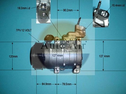 AUTO AIR 14-6210 Air Conditioning Compressor Fits Honda Accord CR-V FR-V