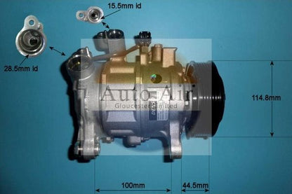 AUTO AIR 14-1052 Air Compressor A/C Air Con Air Conditioning Fits Alpina BMW
