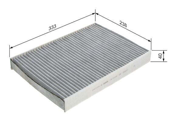 BOSCH 1987435559 Cabin Air Filter 333mm Fits Volvo S60 S90 V60 V90 XC60 XC90