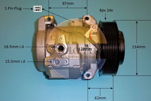 AUTO AIR 14-0355 Air Conditioning Compressor A/C Air Con Replacement 24V Voltage