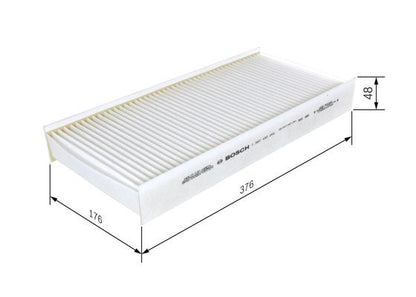 BOSCH 1987432206 Cabin Air Filter 376mm Fits Citroën Fiat Peugeot Toyota
